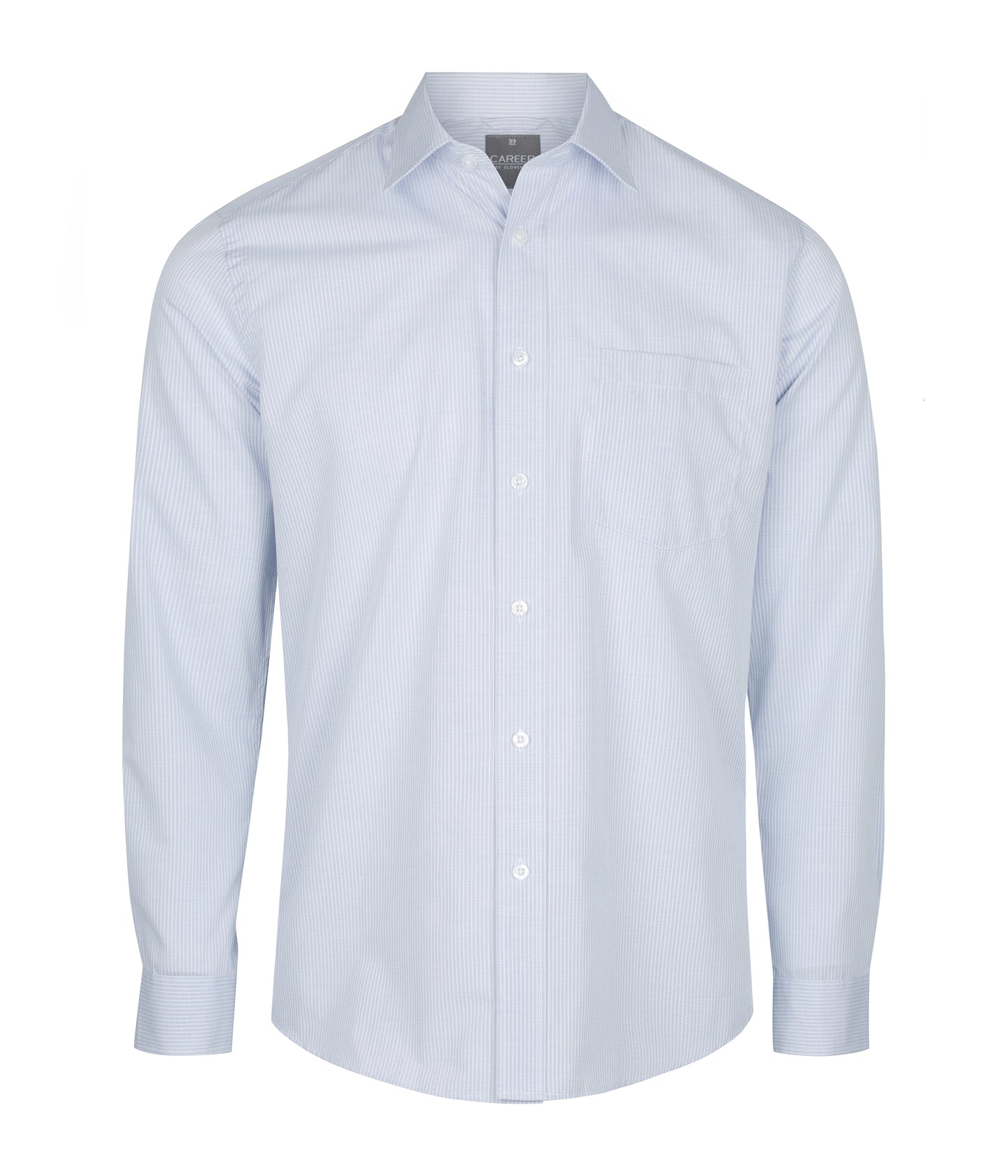 Mens Guildford Square Textured Long Sleeve Shirt