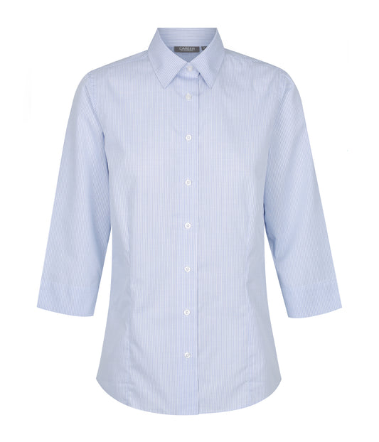 Womens Guildford Square Textured 3/4 Sleeve Shirt