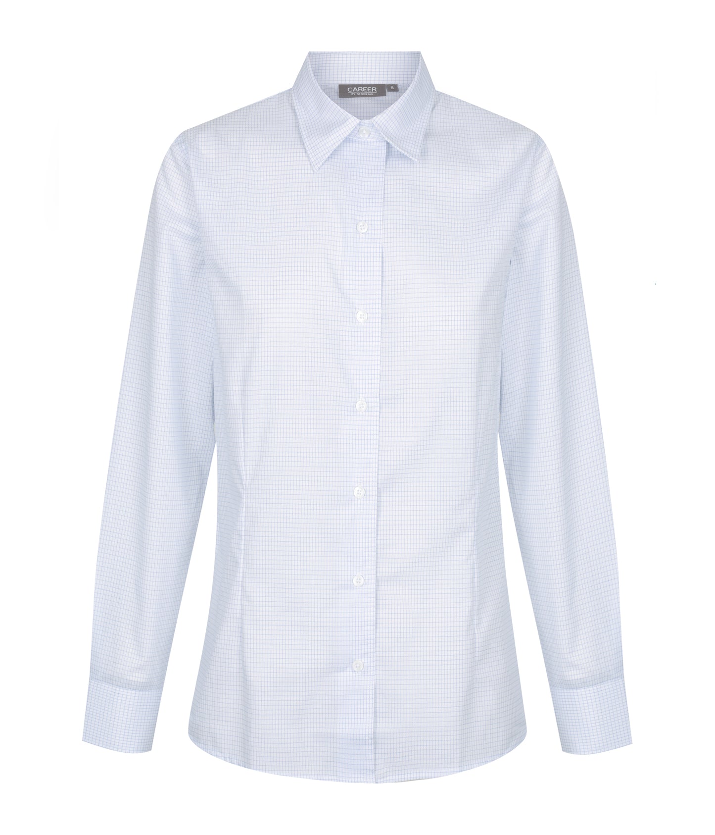 Womens Bell Textured Mini Check Long Sleeve Shirt
