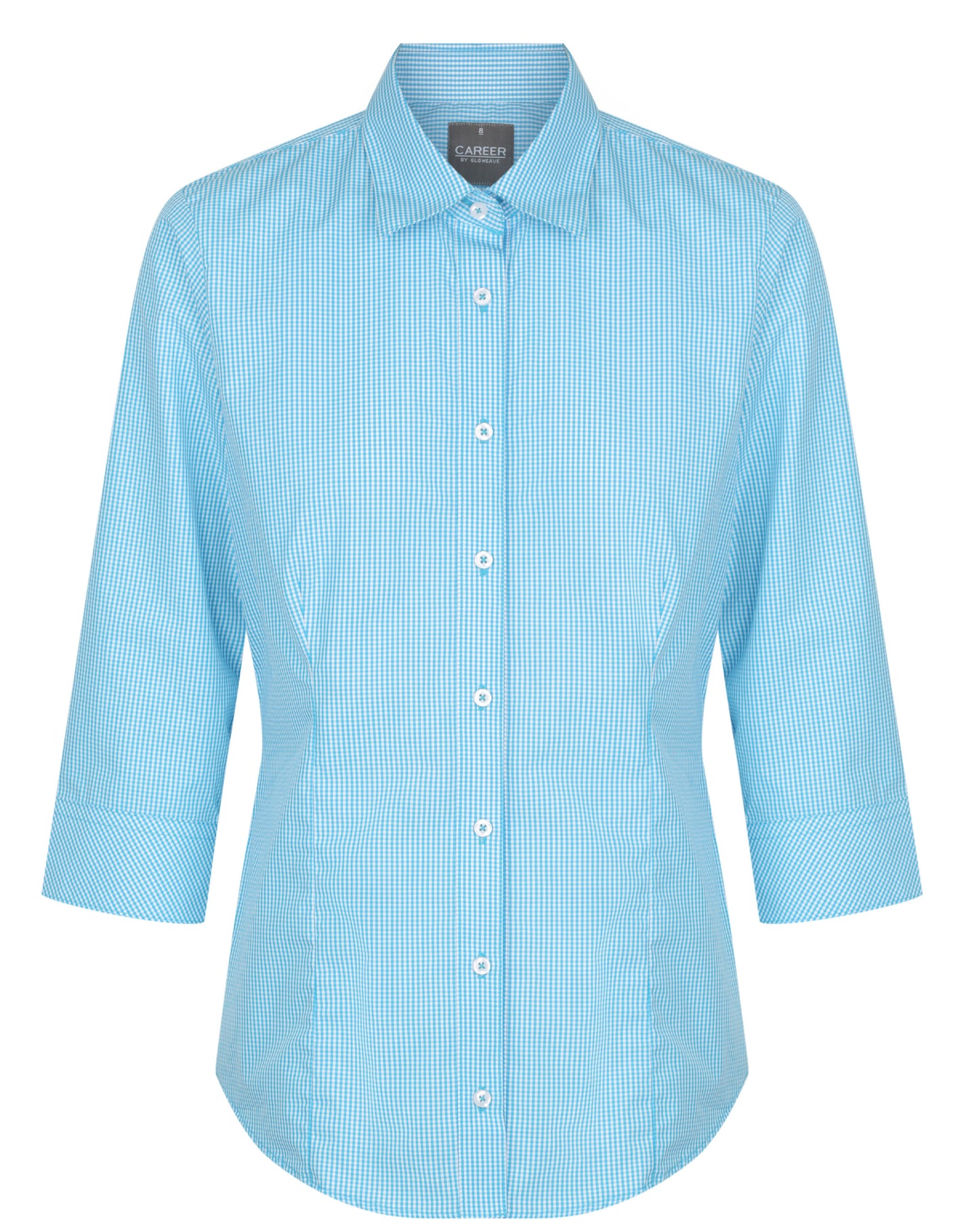 Womens Westgarth Gingham 3/4 Sleeve Shirt