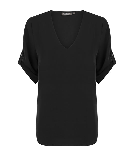 Womens Reese V Neck Luxe Soft Top