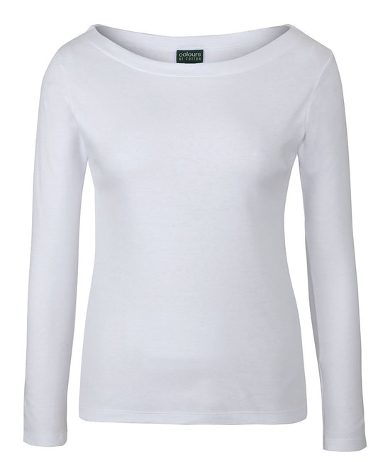 C of C LADIES L/S BOAT NECK TEE