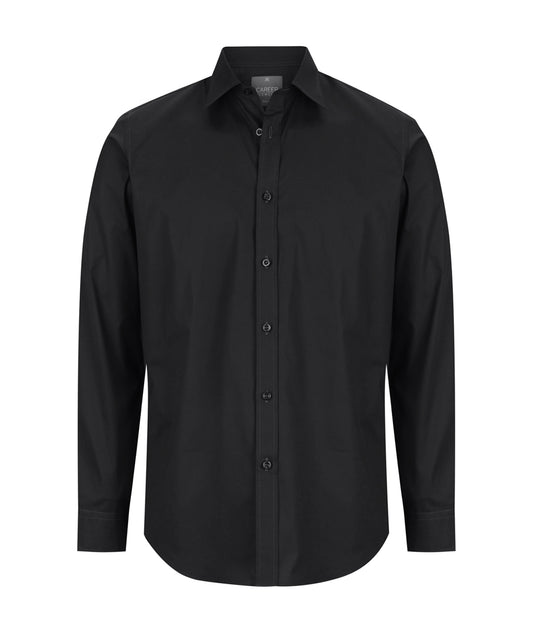 Mens Olsen Cotton Stretch Shirt - Slim Fit