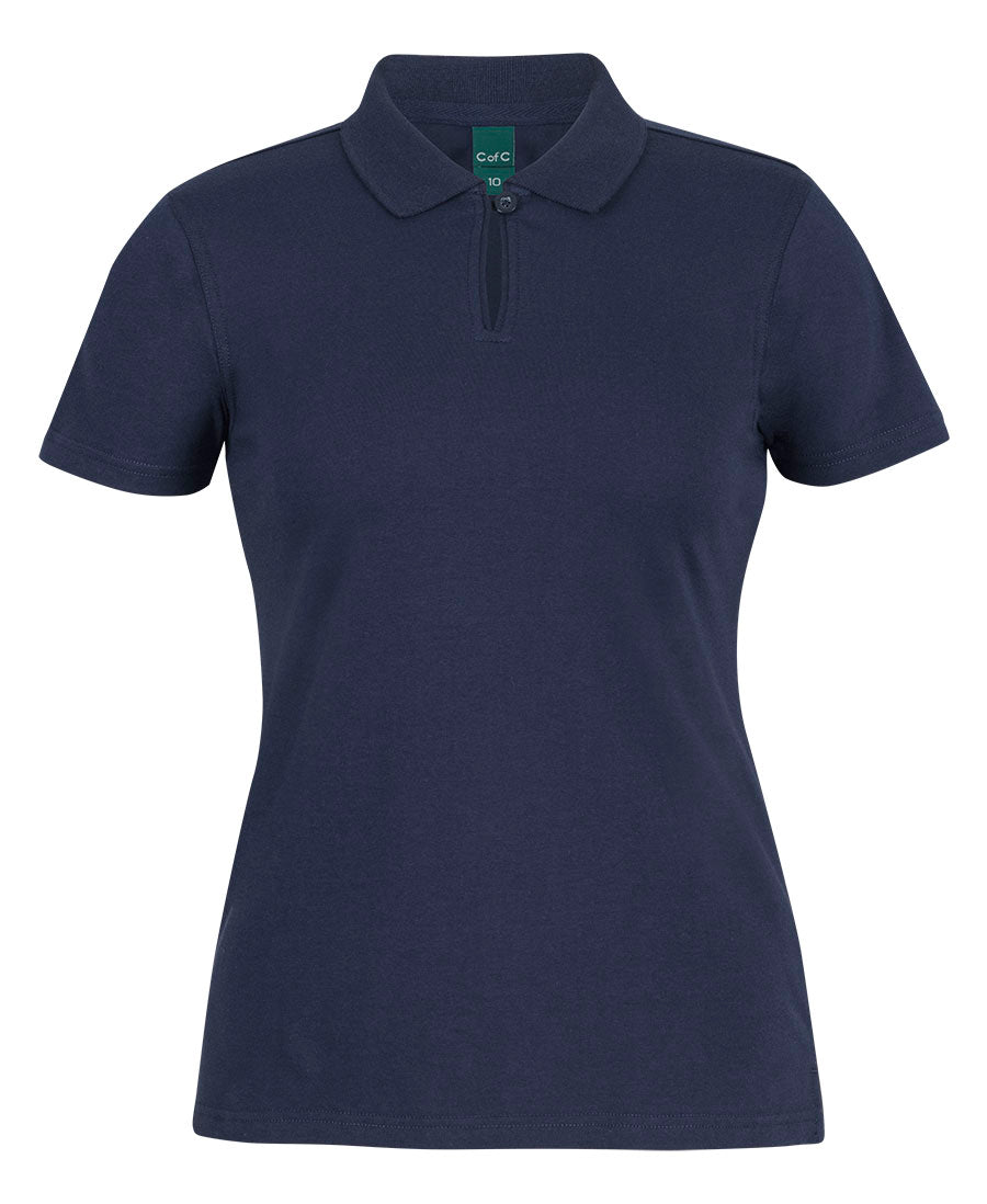 C of C LADIES COTTON S/S STRETCH POLO