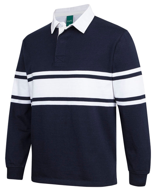 C of C 3 STRIPE YARN DYED RUGBY