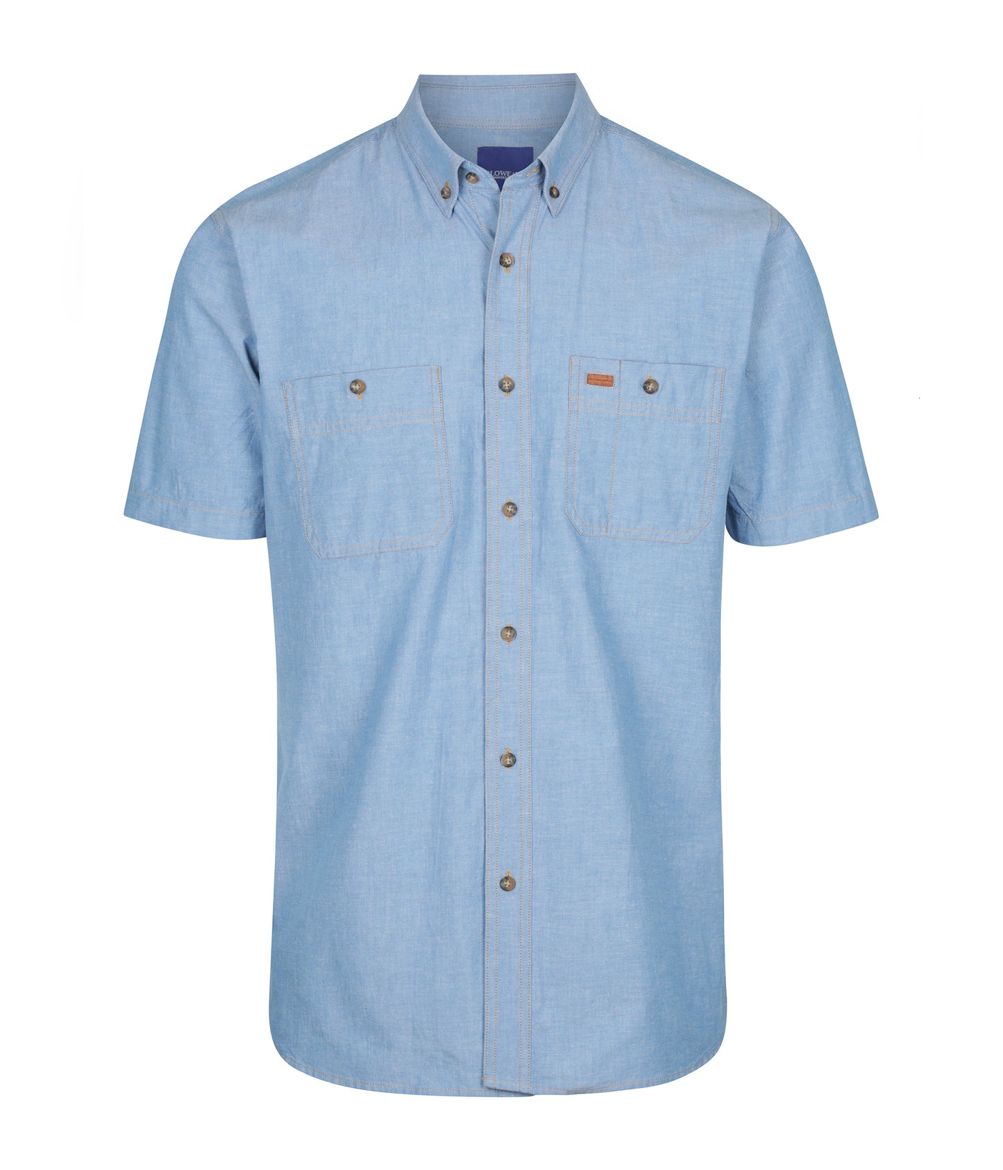 Mens The Icon Chambray Short Sleeve Shirt