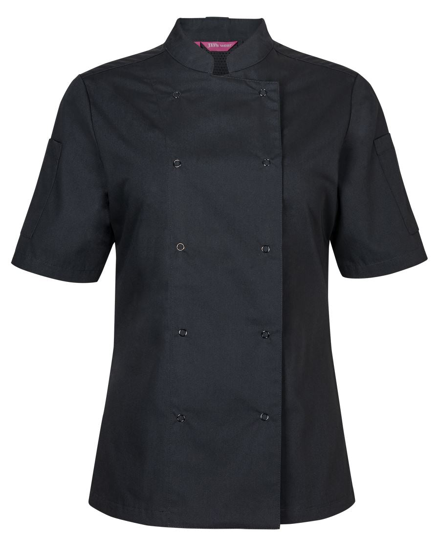 JB's LADIES S/S SNAP BUTTON CHEFS JACKET - 1 - Jacket