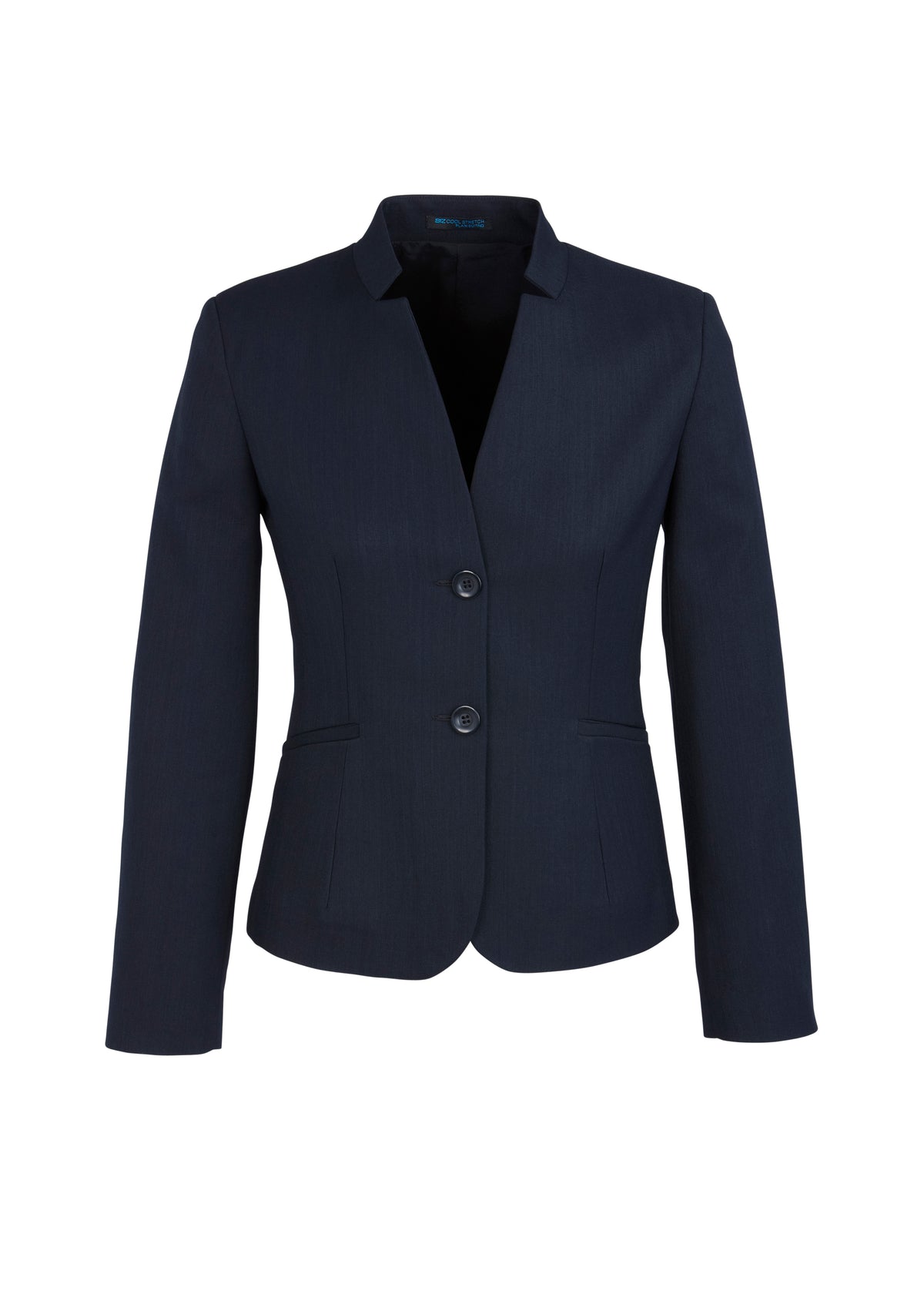 Womens Cool Stretch Short Jacket with Reverse Lapel - 1 - Jacket