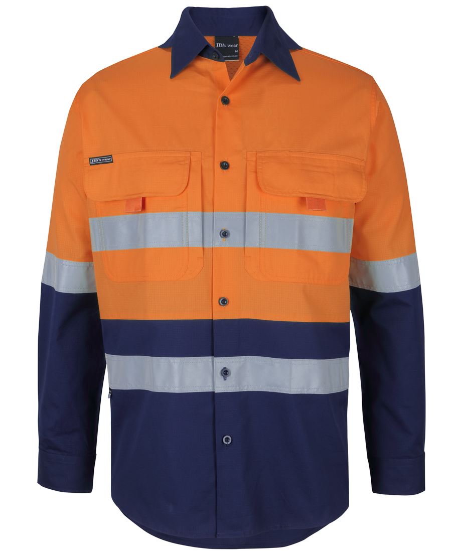 JB's HV (D+N) L/S RIPSTOP FISHING SHIRT - 1 - Shirt