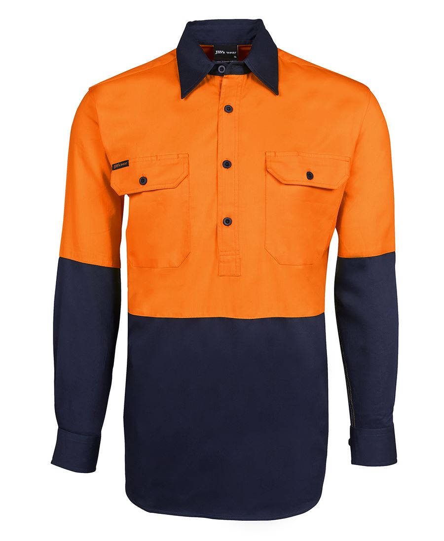 JB's HV CLOSE FRONT L/S 190G SHIRT - 1 - Shirt