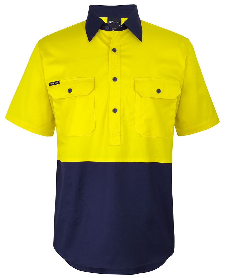 JB's HV CLOSE FRONT S/S 150G WORK SHIRT