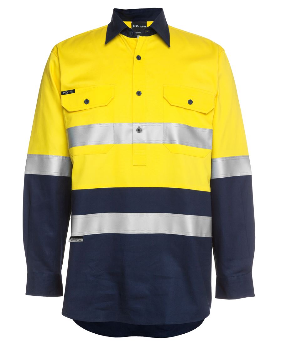 JB's HV (D+N) CLOSE FRONT L/S 190G SHIRT
