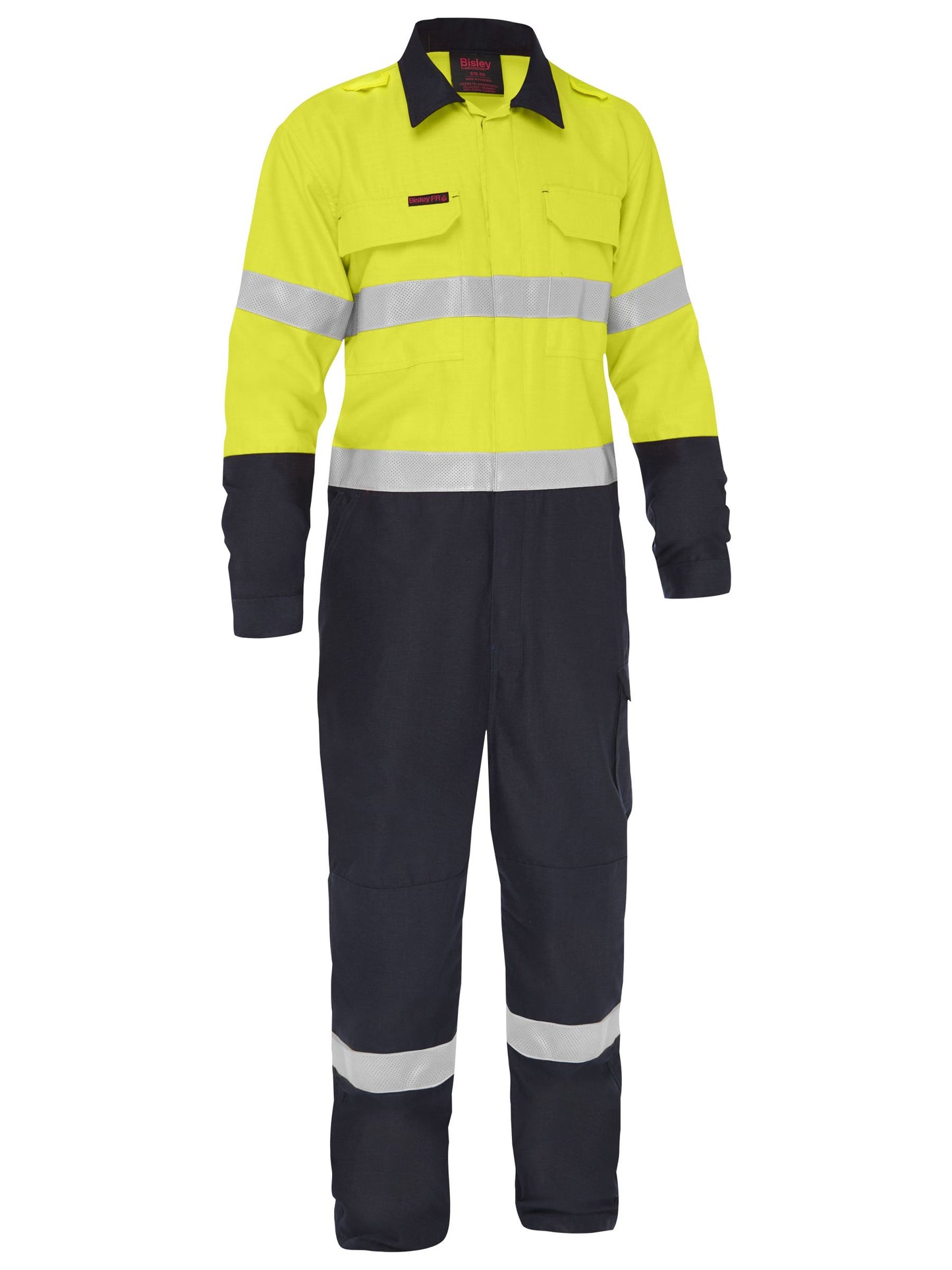 Apex 185/240 Taped Hi Vis FR Ripstop Vented Coverall - 2 - Coverall