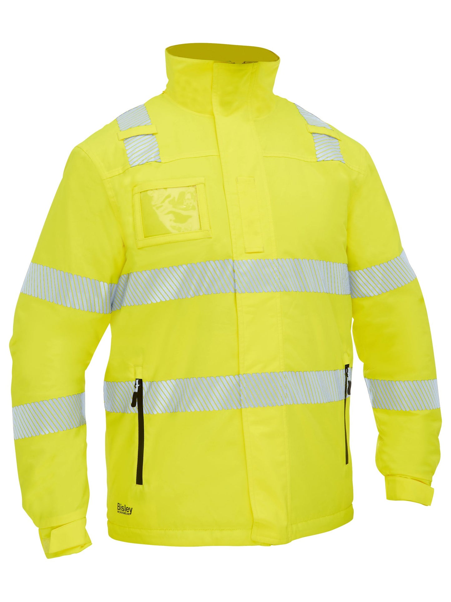 Taped Hi Vis Heated Jacket with Hood - 2 - Jacket