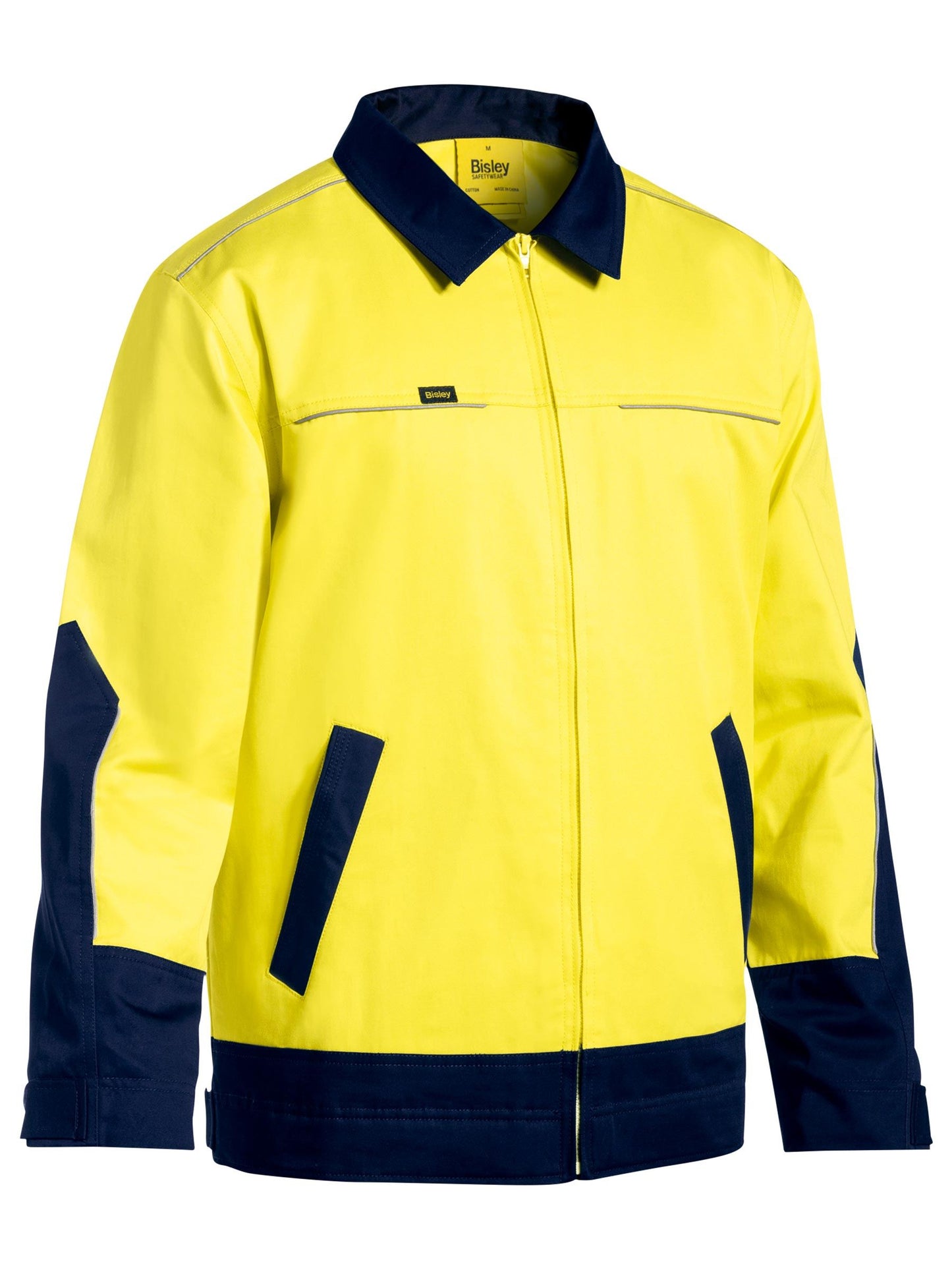 Hi Vis Drill Jacket with Liquid Repellent Finish - 2 - Jacket