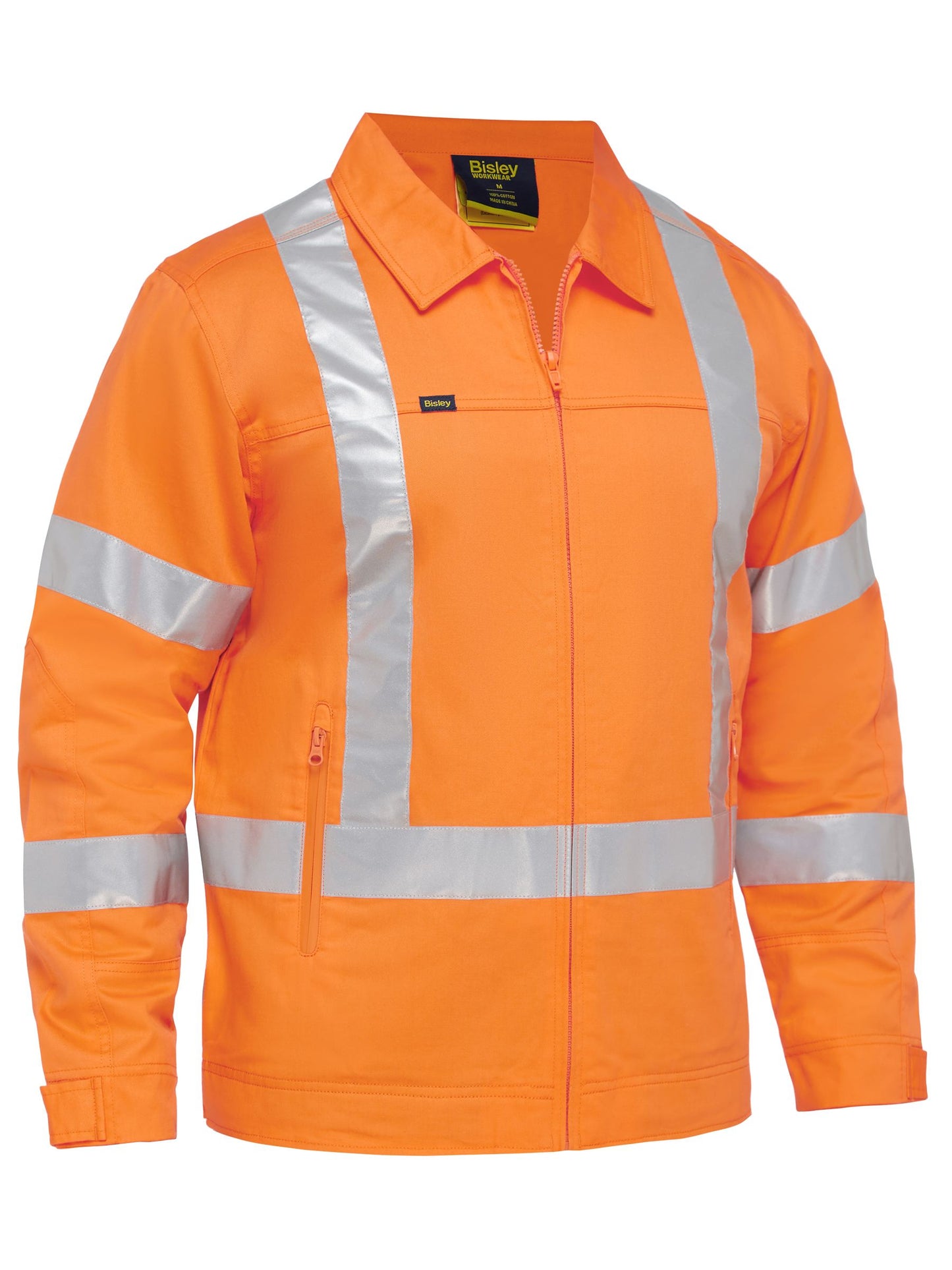 X Taped Hi Vis Drill Jacket With Liquid Repellent Finish - 1 - Jacket