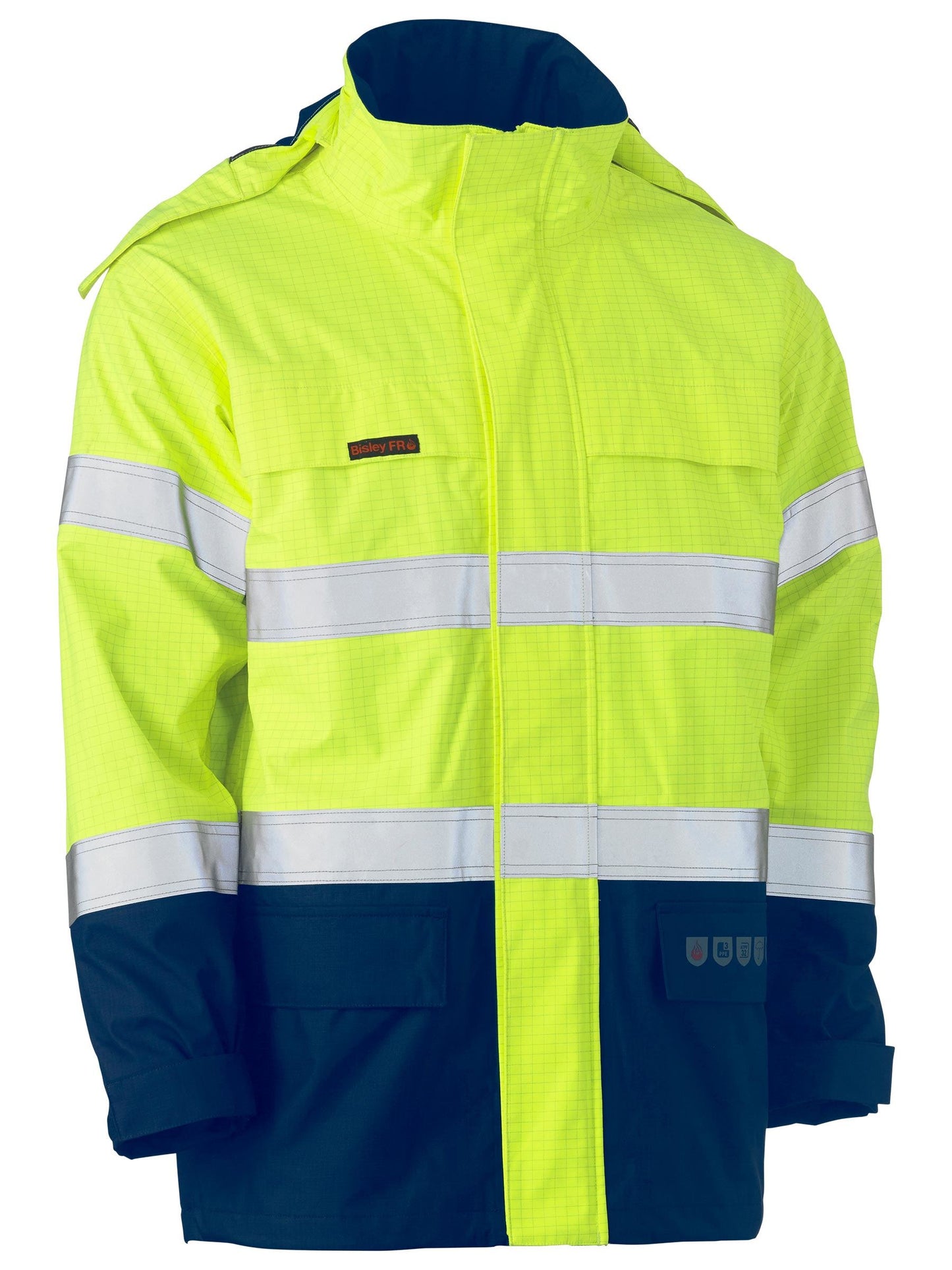 Taped Hi Vis FR Wet Weather Shell Jacket - 2 - Jacket