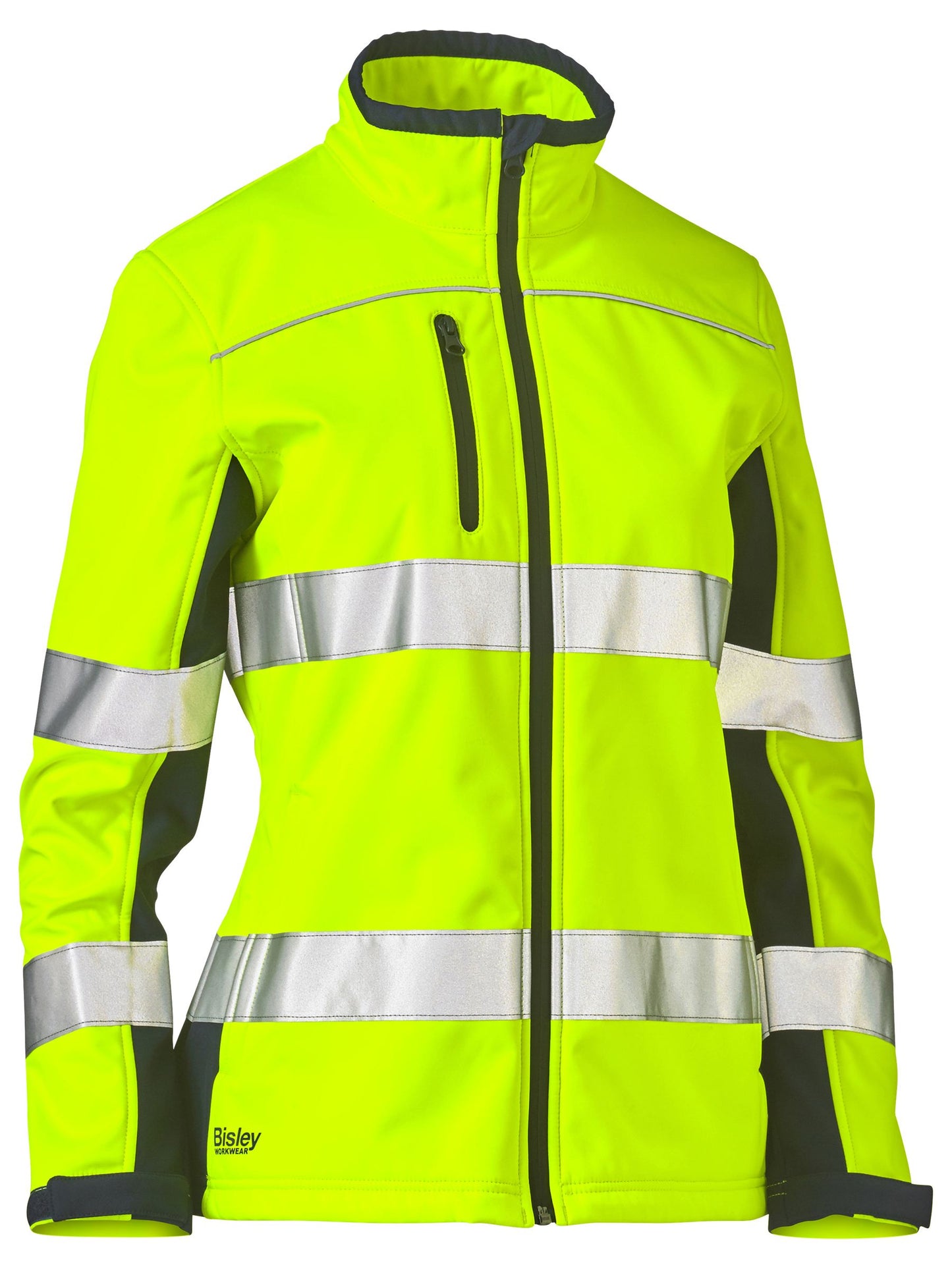 Women's Taped Two Tone Hi Vis Soft Shell Jacket - 2 - Jacket