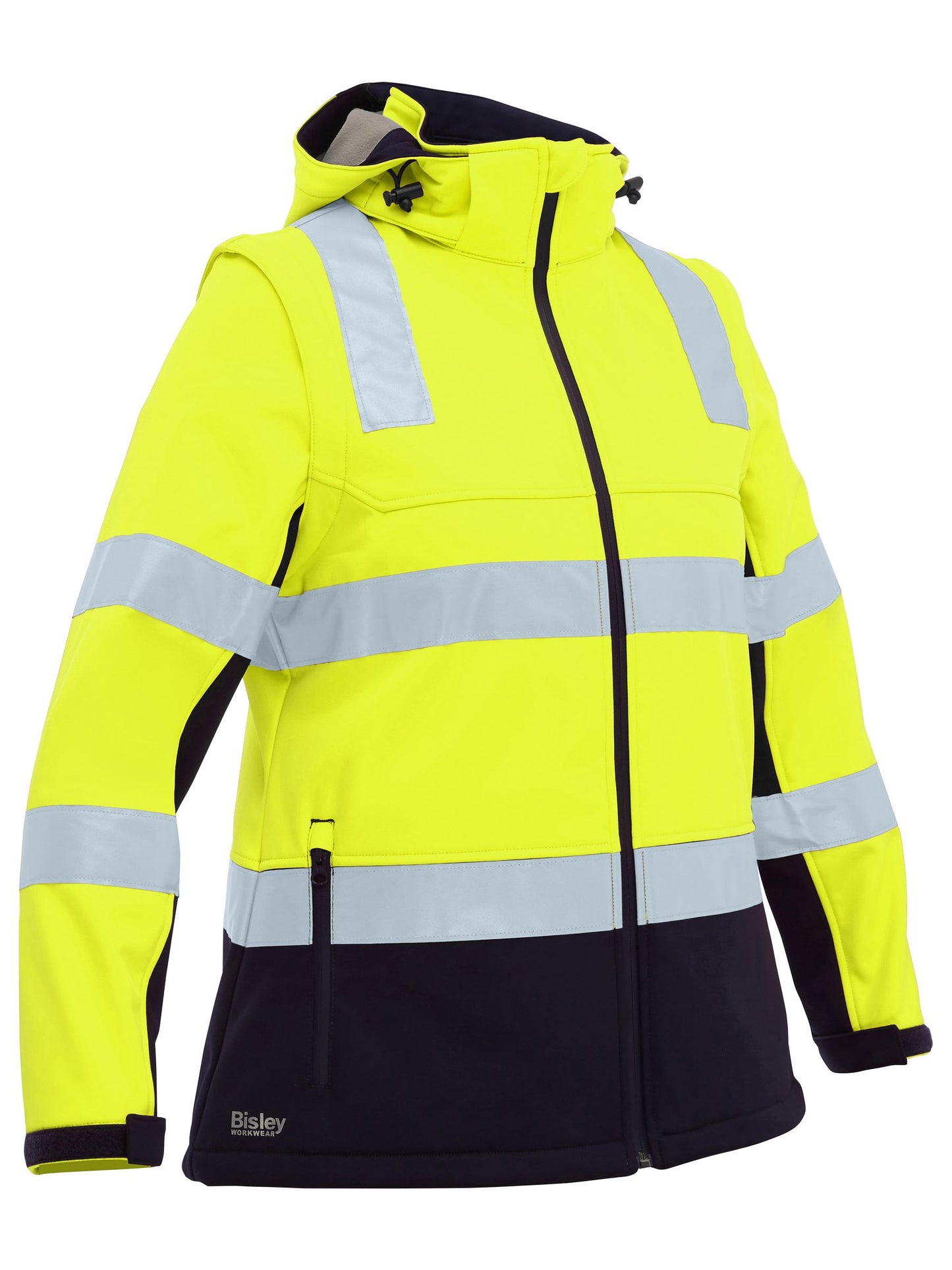 Women's Taped Two Tone Hi Vis 3-in-1 Soft Shell Jacket - 2 - Jacket