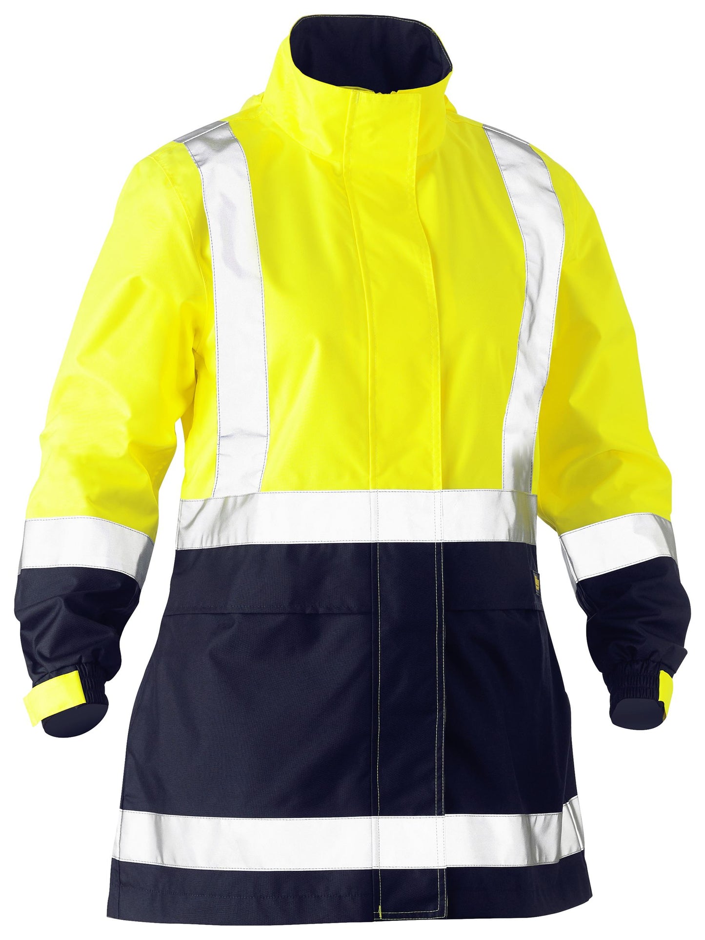 Women's Taped Hi Vis Recycled Rain Shell Jacket - 2 - Jacket