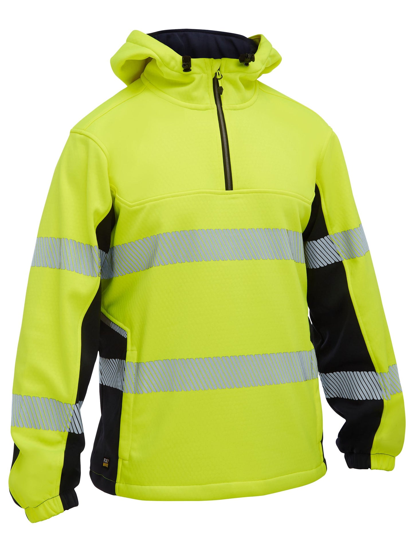 Flx & Move™ Hi Vis Taped Liquid Repellent Fleece Hoodie - 2 - Hoodie