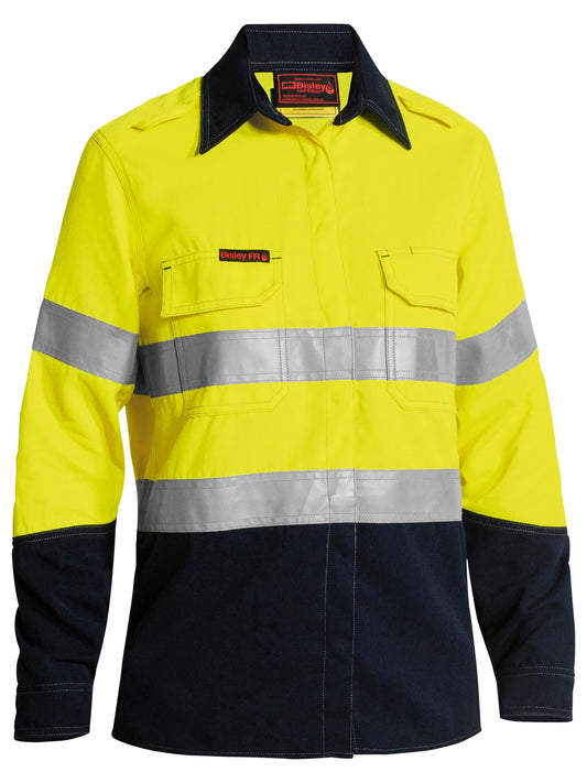 TenCate Tecasafe® Plus 700 Women's Taped Hi Vis FR Vented Shirt