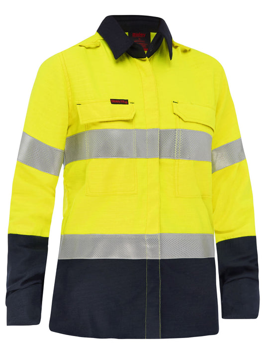 Apex 160 Women's Taped Hi Vis FR Ripstop Vented Shirt