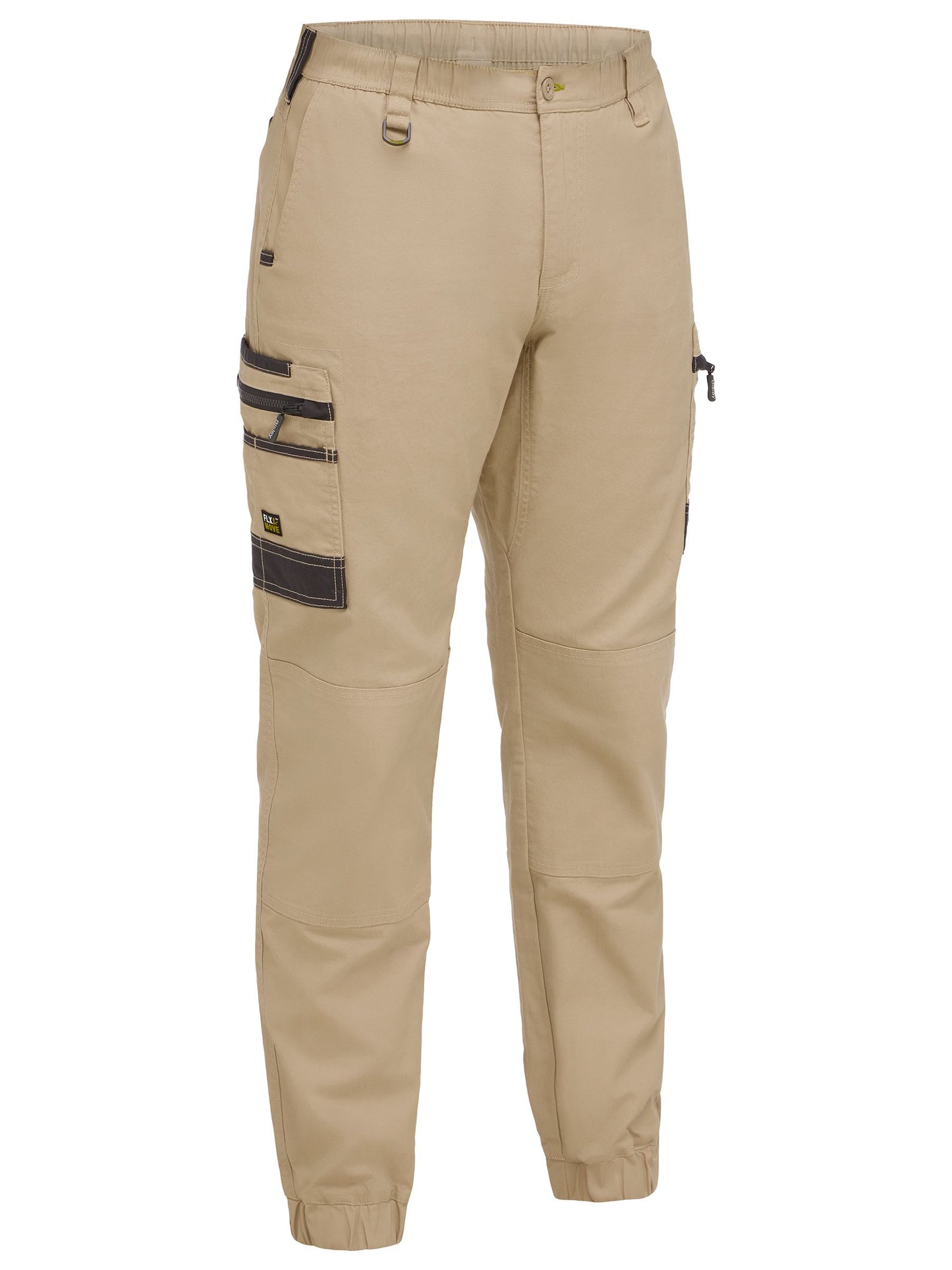Flx & Move™ Elastic Waist Cargo Cuffed Pants - 4 - Pants