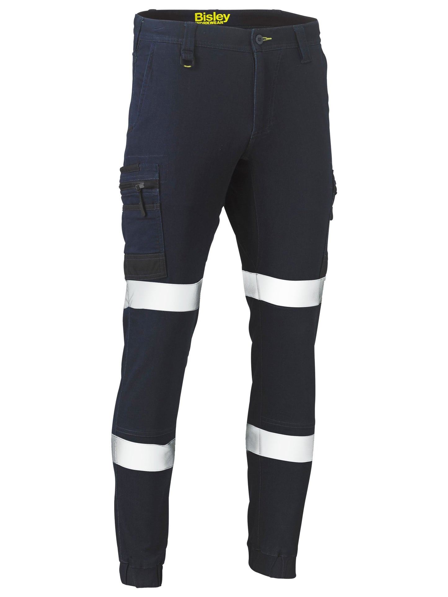 Flx & Move™ Taped Stretch Denim Cargo Cuffed Pants - 1 - Pants