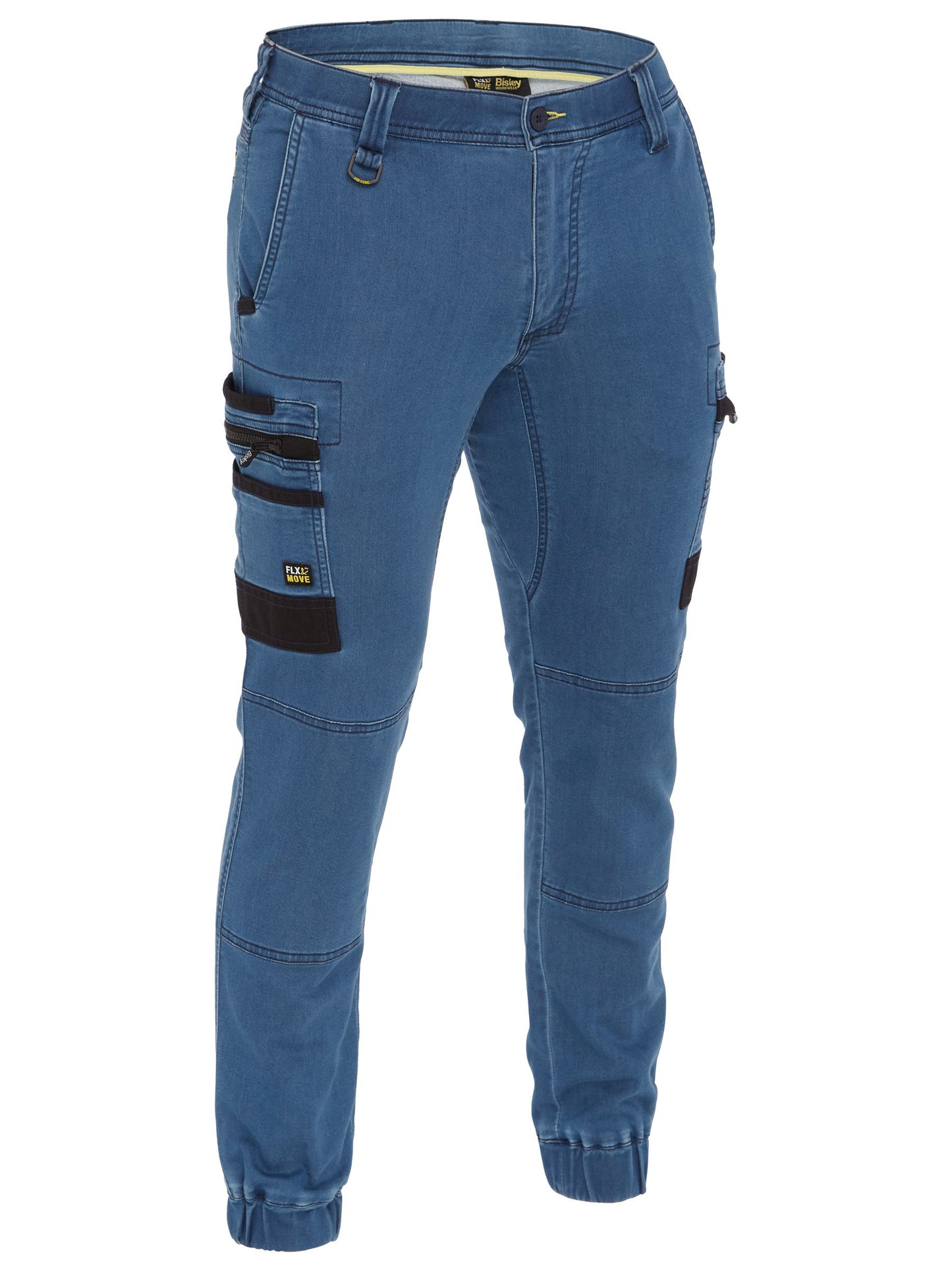 Flx and Move™ Stretch Denim Cargo Cuffed Pants - 3 - Pants