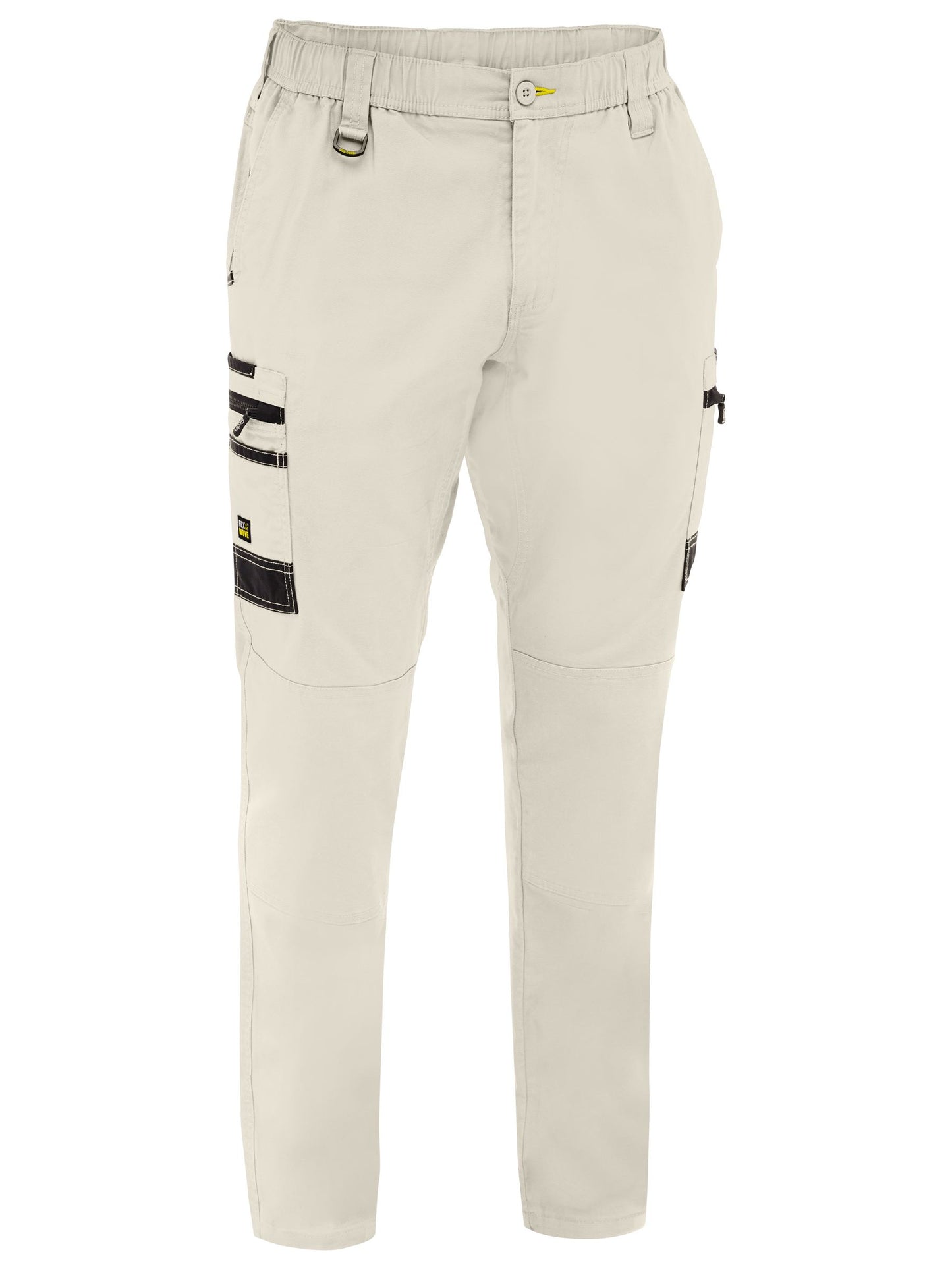 Flx & Move™ Stretch Canvas Elastic Waist Cargo Pants - 4 - Pants