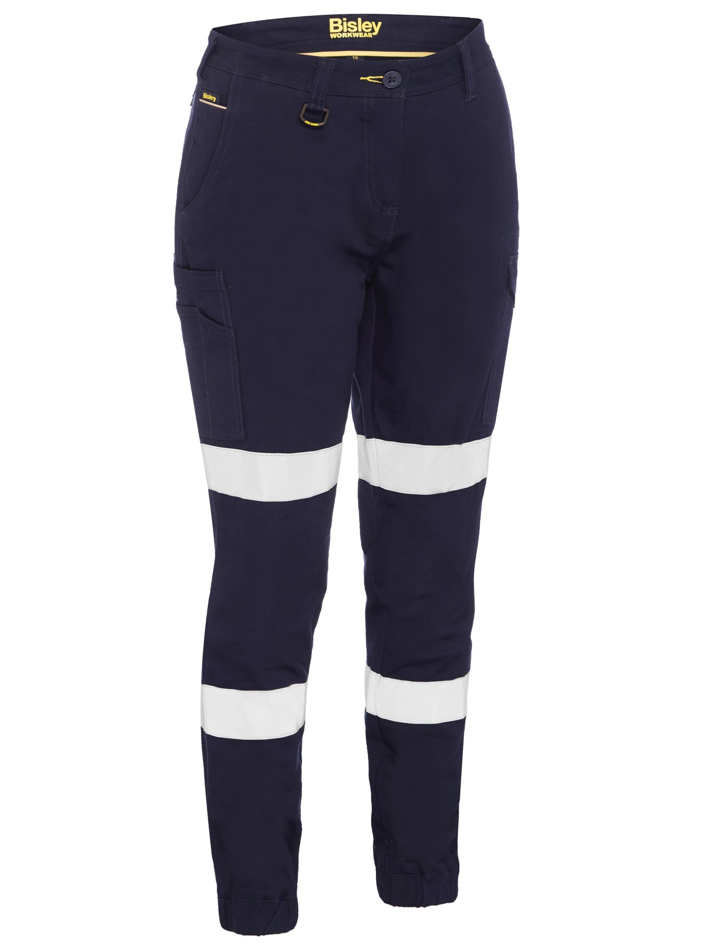 Women's Taped Cotton Cargo Cuffed Pants - 1 - Pants