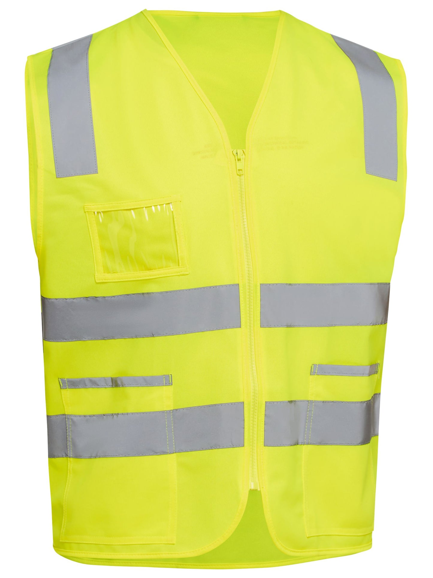 Taped Hi Vis Safety Zip Vest - 3 - Vest