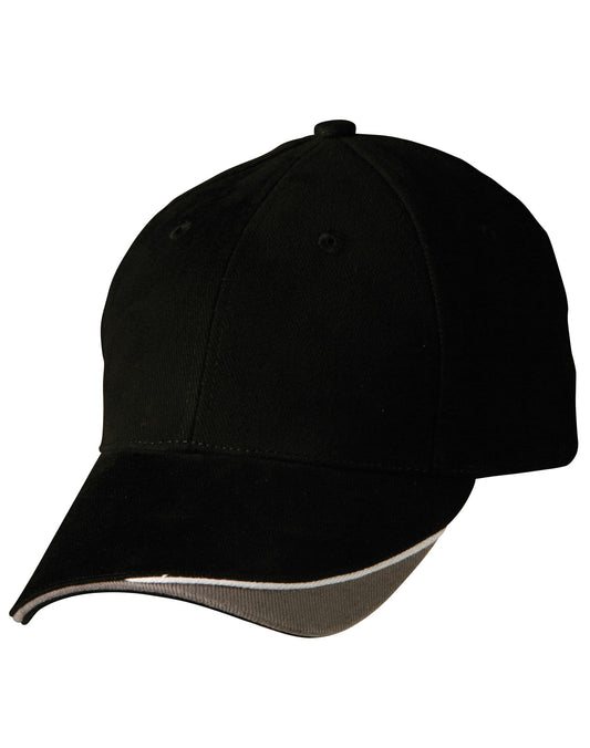 The edge, two tone heavy brushed sandwich peak
