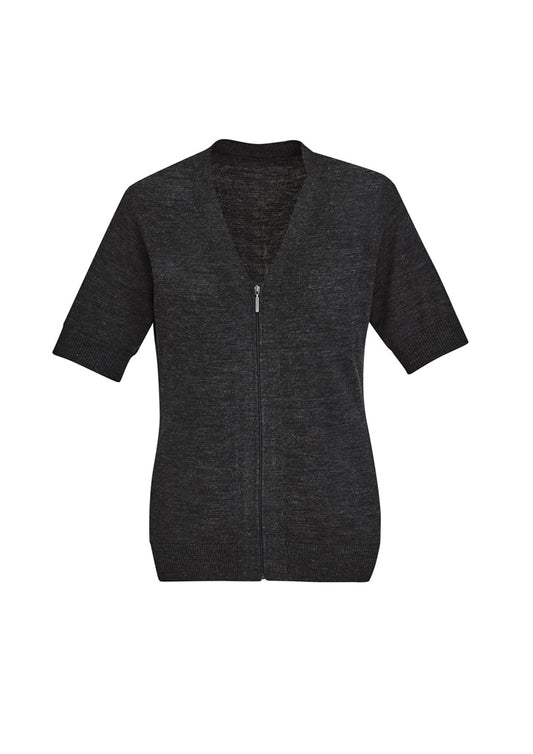 Zip Front Knit Cardigan