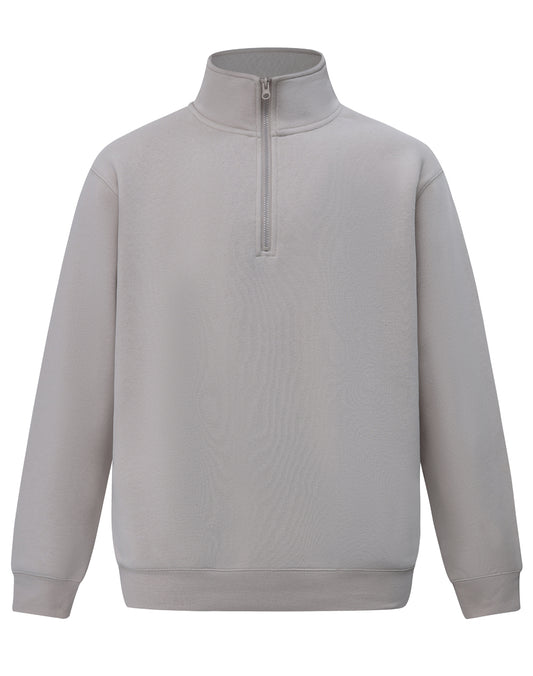 1/2 zip collar fleecy sweat