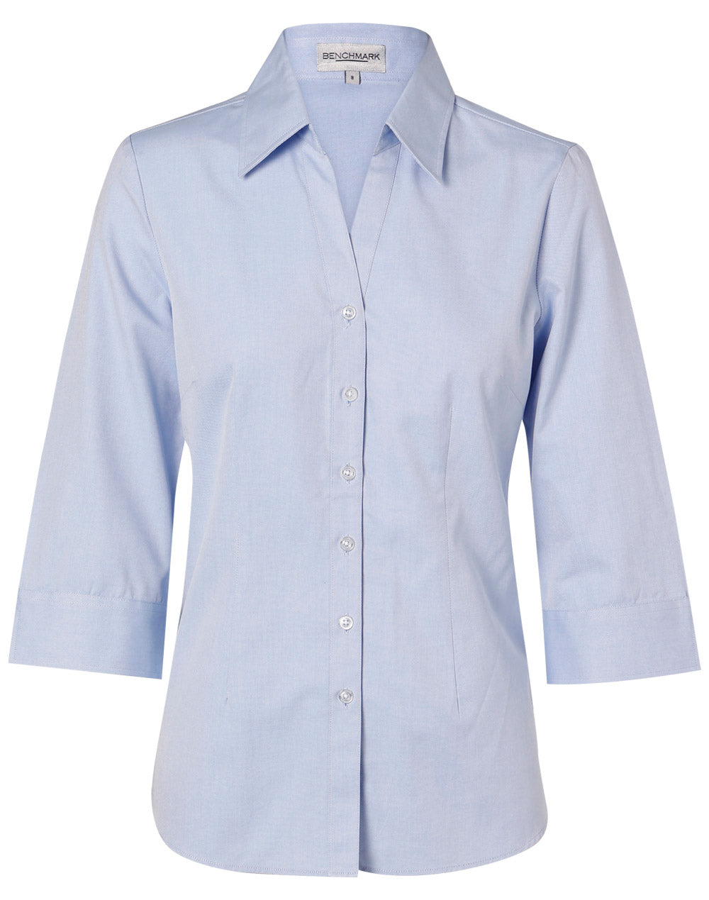 Women's Fine Chambray 3/4 Sleeve Shirt - 1 - Shirt