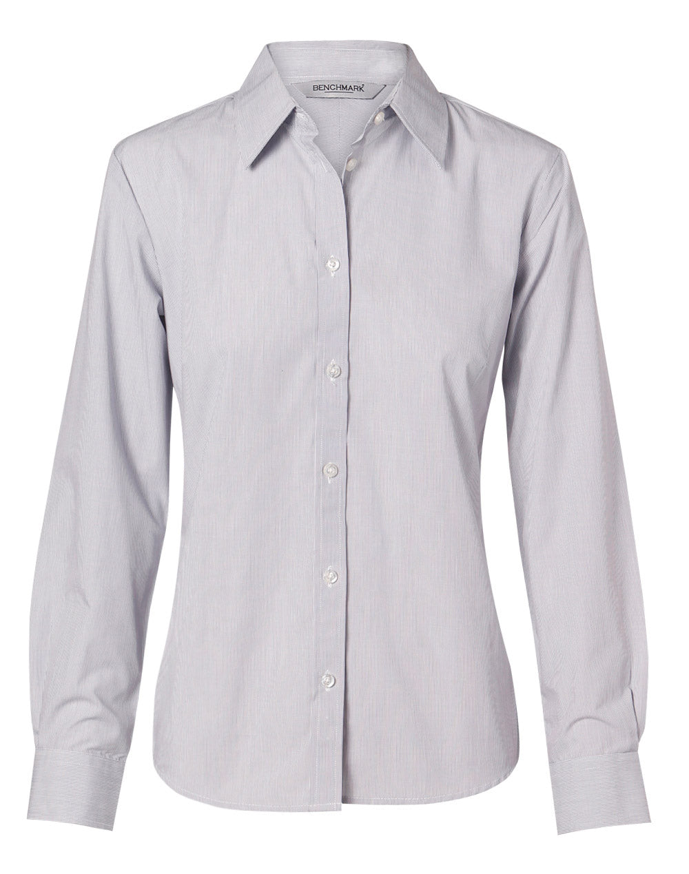 Women's Fine Stripe Long Sleeve Shirt - 2 - Shirt