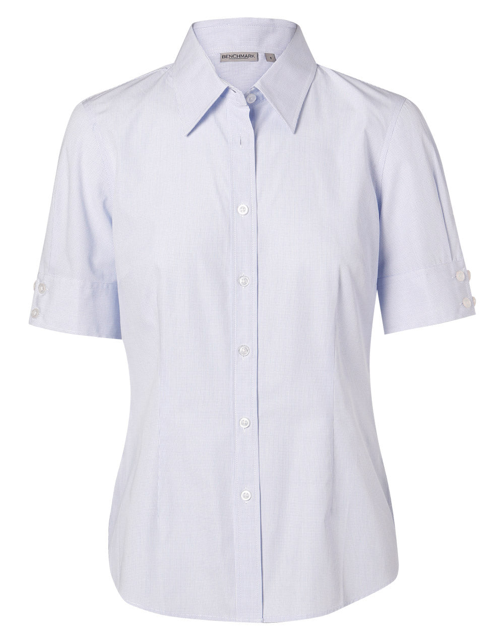 Women's Mini Check S/S Shirt - 2 - Shirt