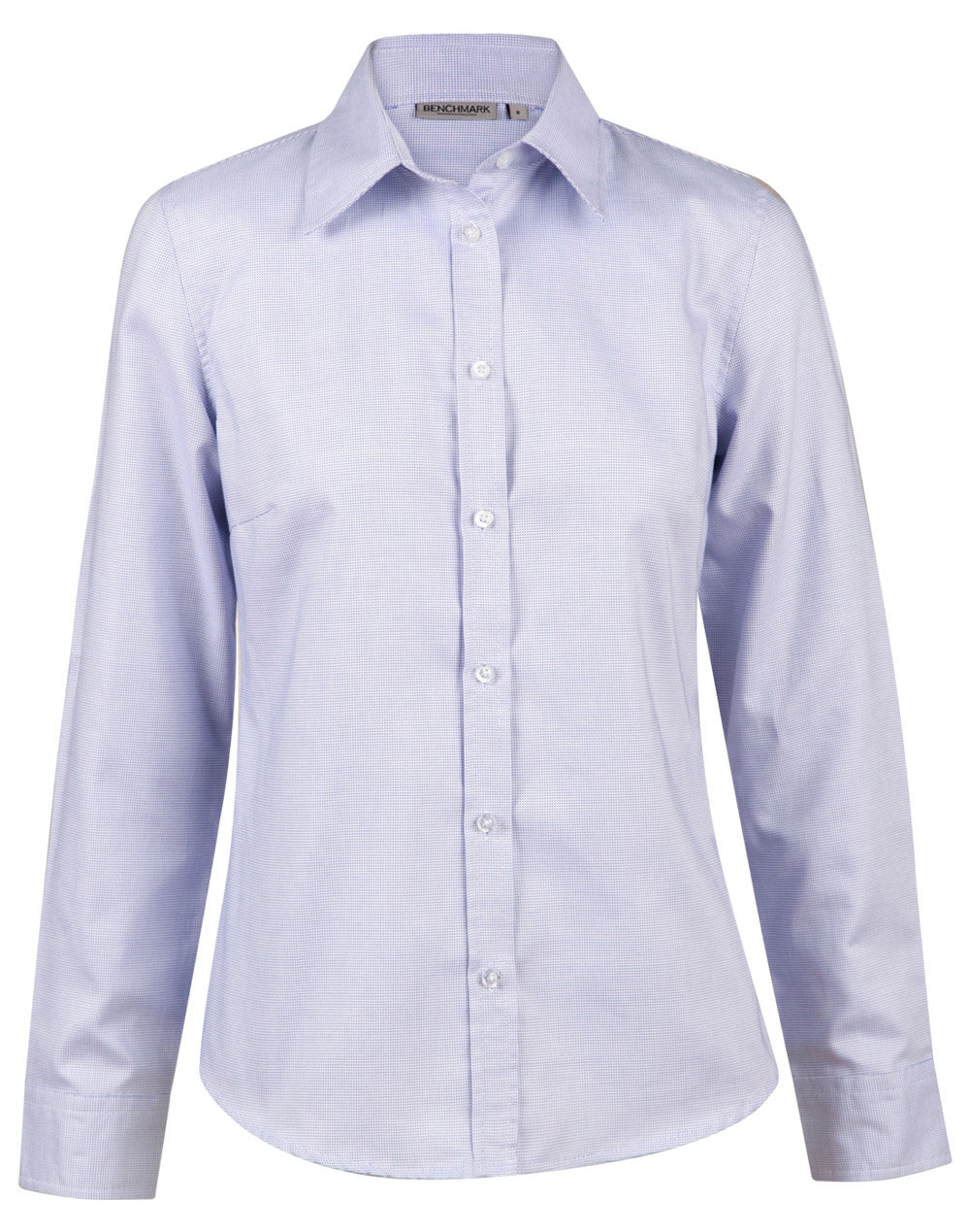 Ladies' Dot Contrast Long Sleeve Shirt - 1 - Shirt
