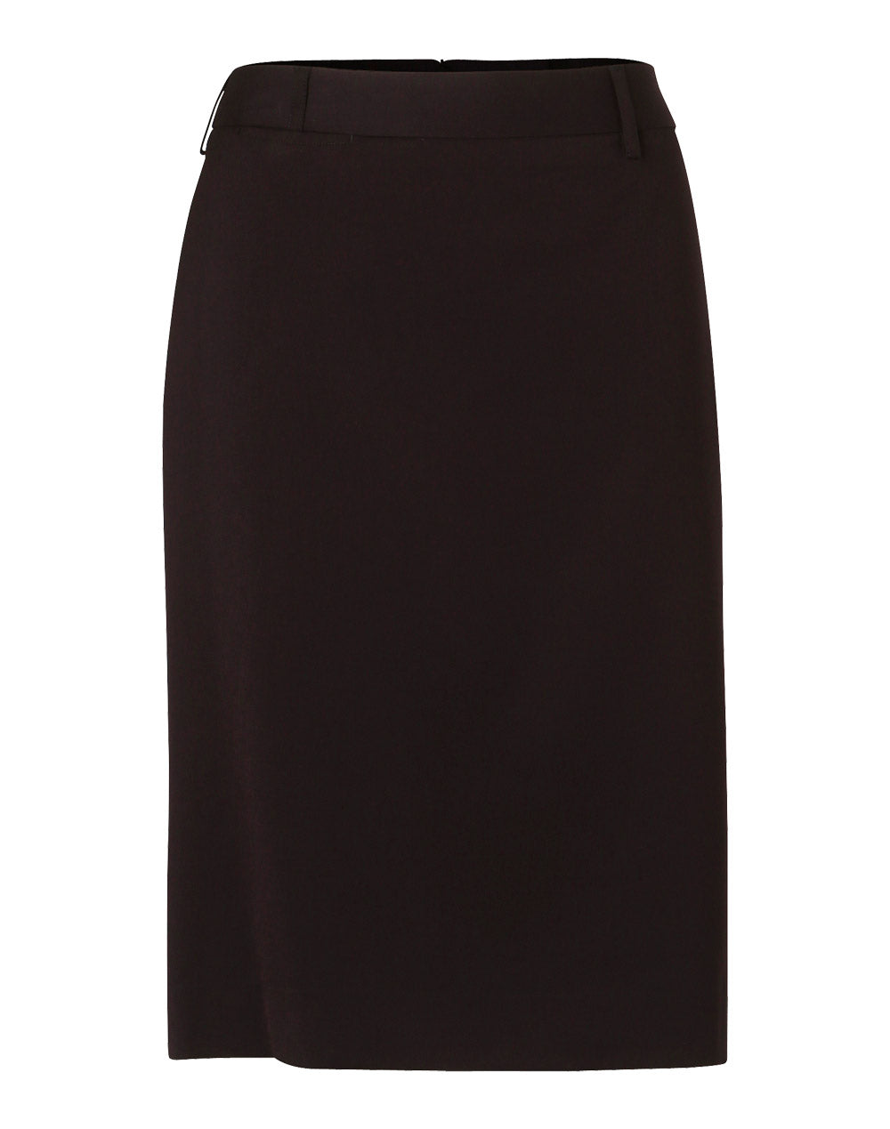 Women's Mid Length Lined Pencil Skirt in Poly/Viscose Stretch