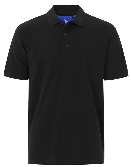 Men's cotton stretch polo