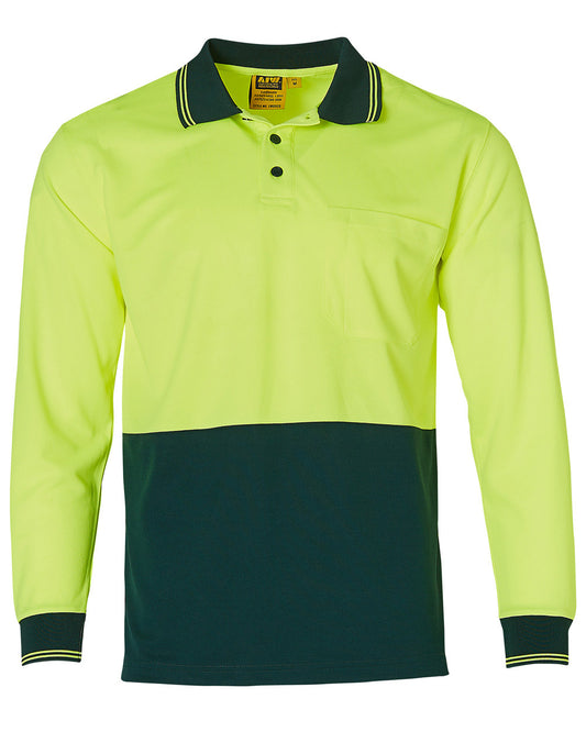 Hi-Vis cooldry safety polo L/S