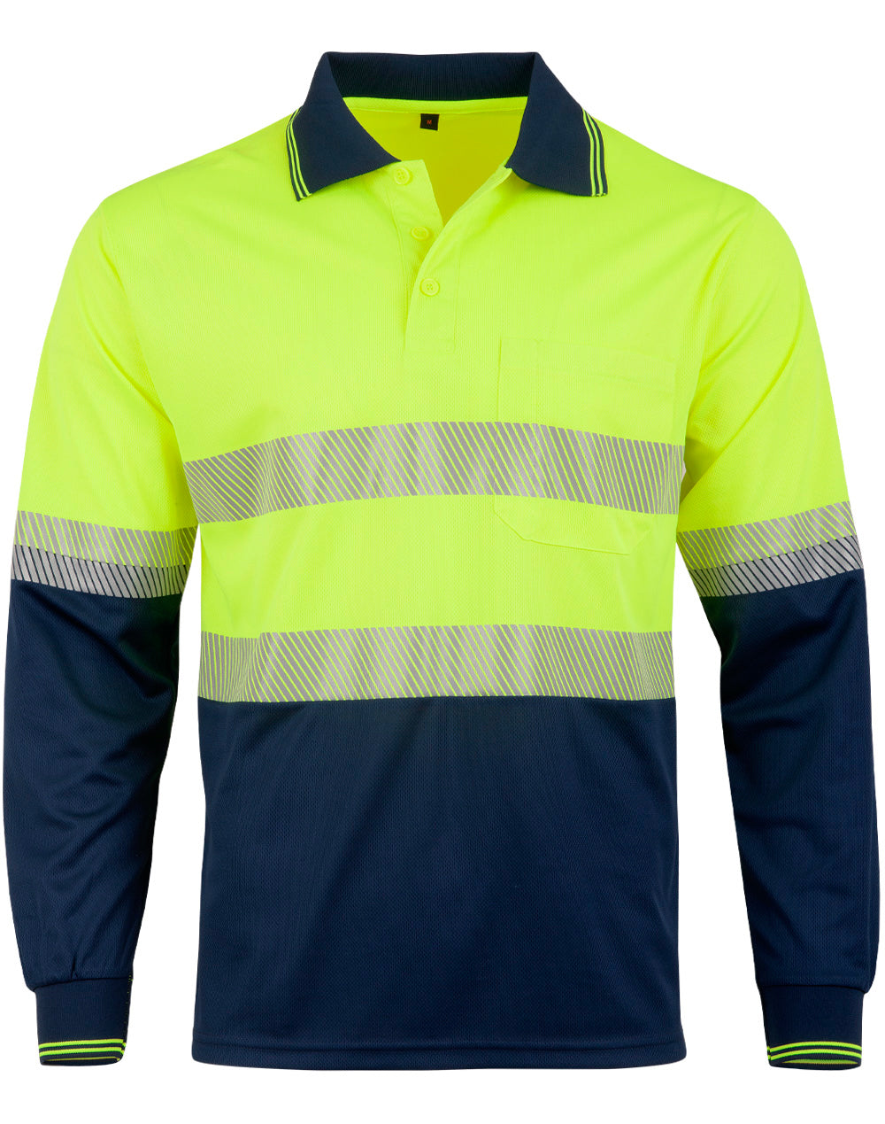 Unisex Cooldry Segmented Safety L/S Polo