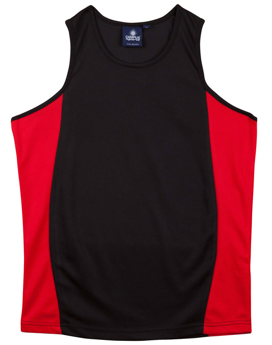 Kid's truedry contrast mesh singlet
