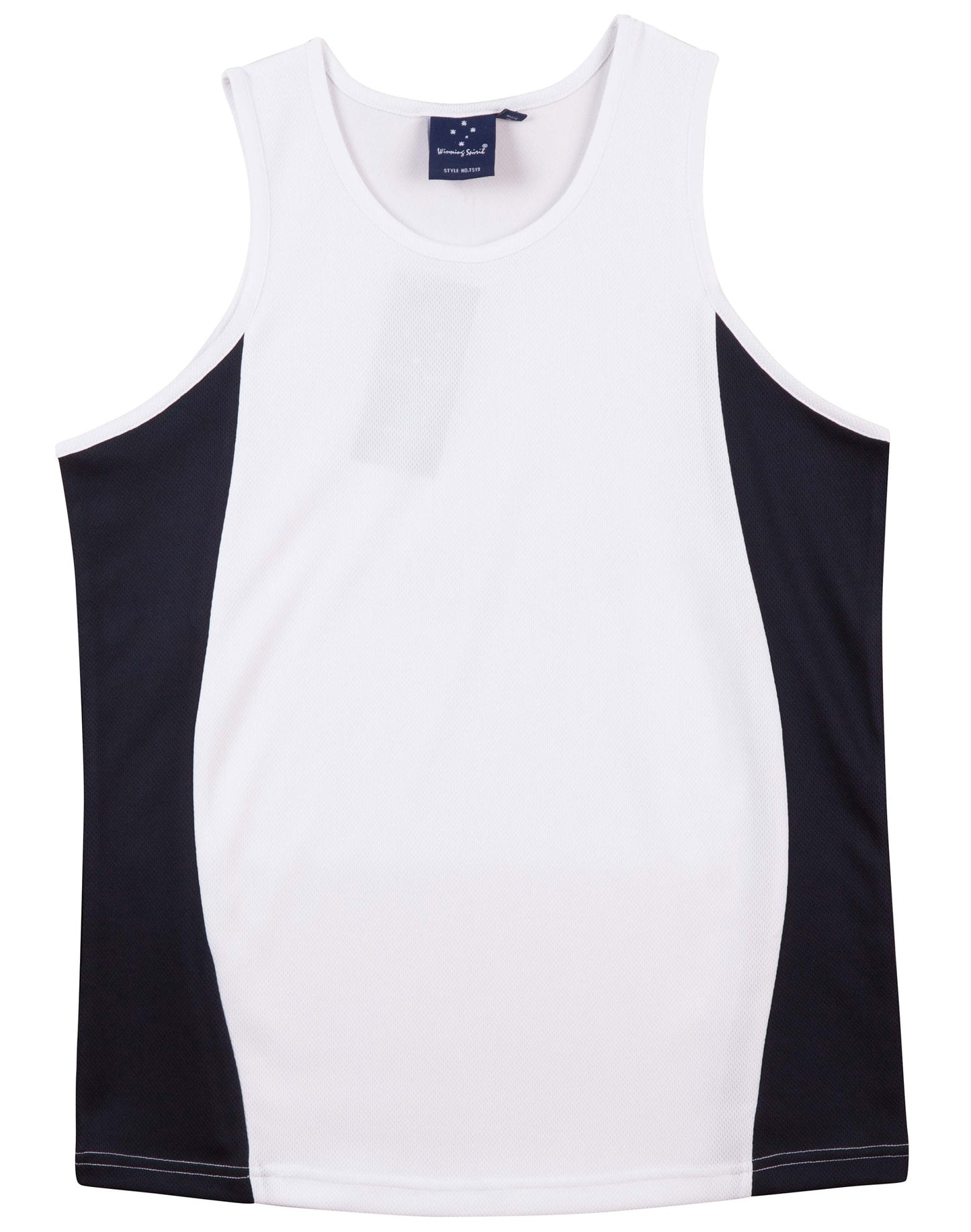 Men's cooldry contrast mesh singlet