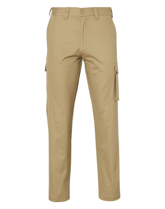 drill pant pockets on leg / stout fit