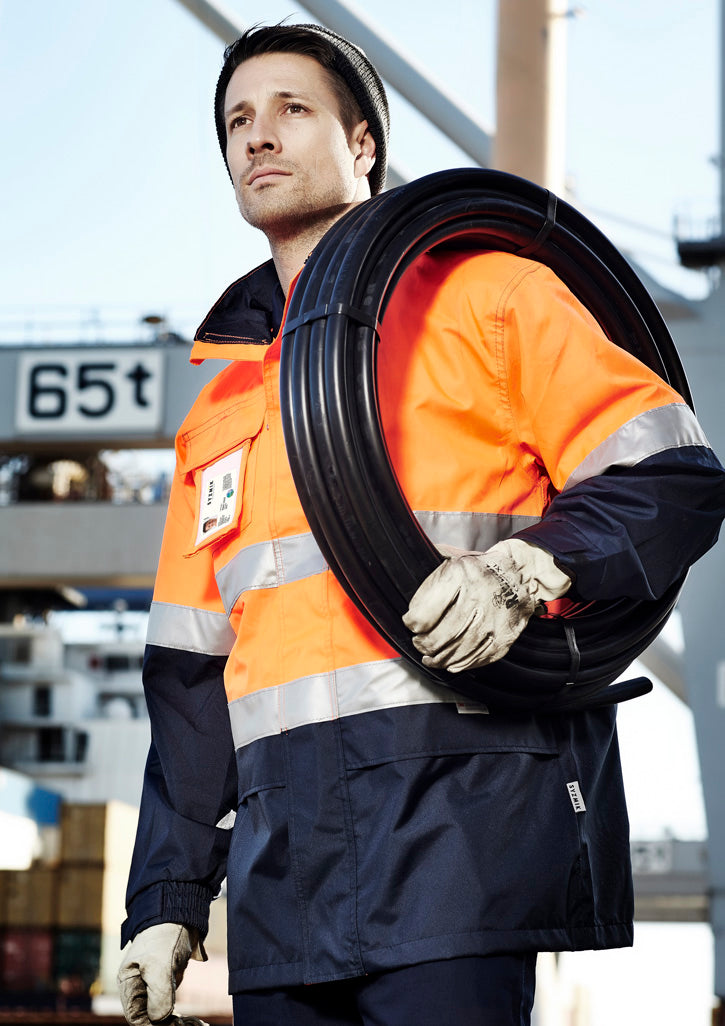 Mens Hi Vis Ultralite Waterproof Jacket - 1 - Jacket