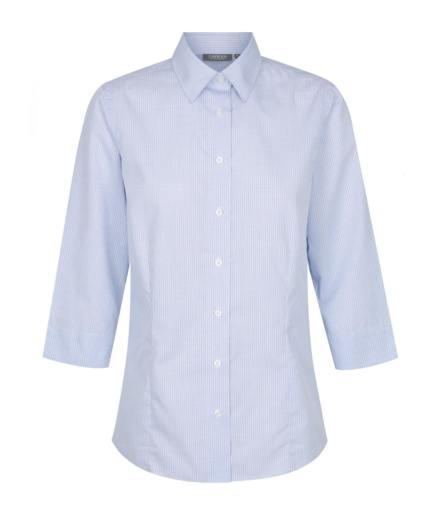 Womens Guildford Square Textured 3/4 Sleeve Shirt