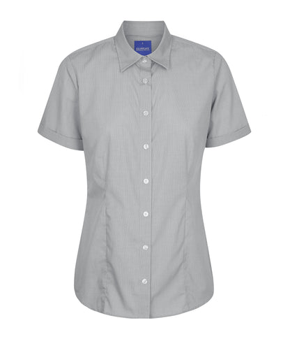 Womens Windsor Puppy Tooth Short Sleeve Shirt